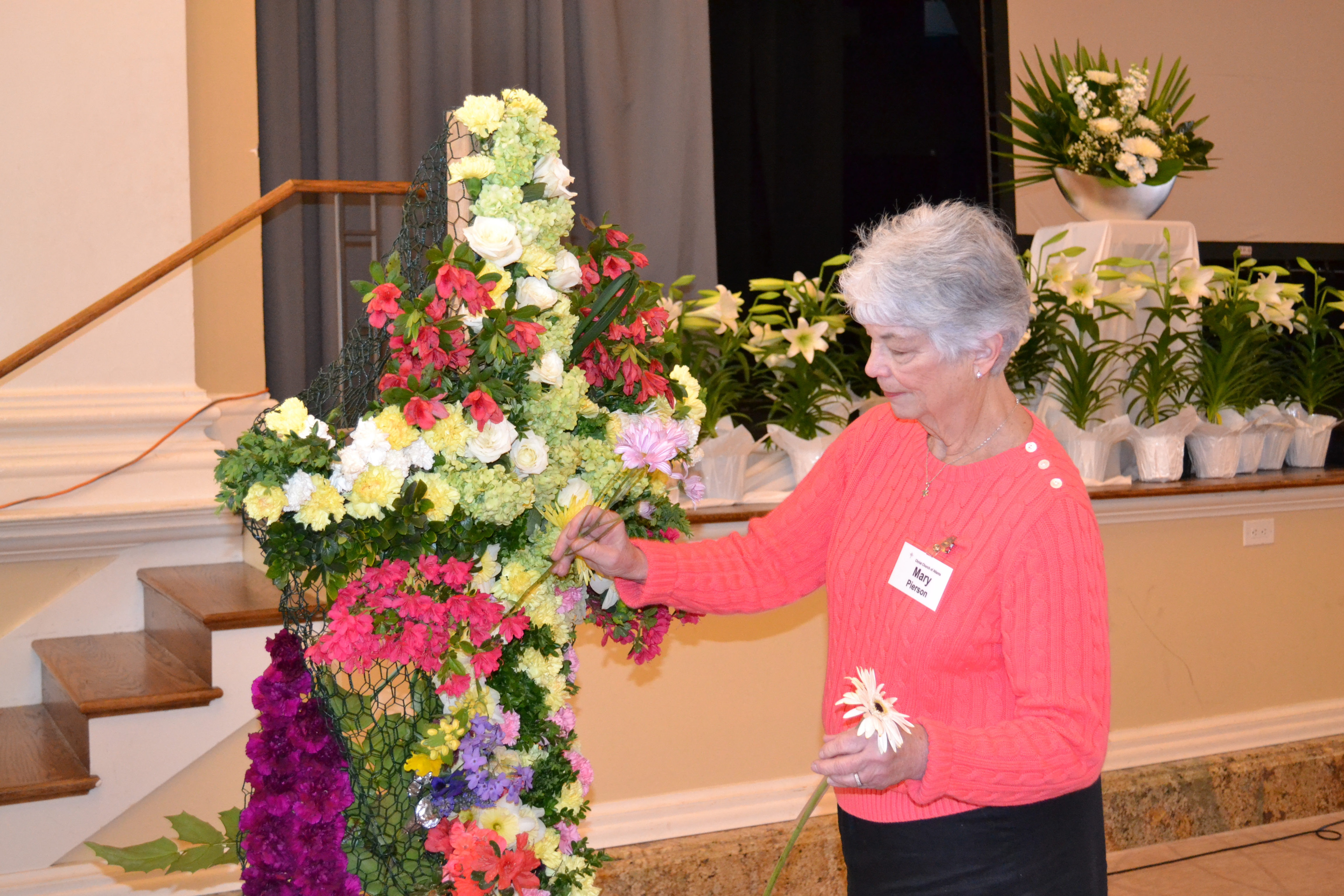 Mary at Flower Cross